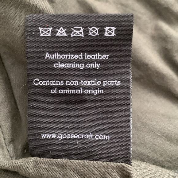 Goosecraft Biker 513 Hunter Green Leather Zip Up Moto Jacket - US Small - Picture 6 of 10